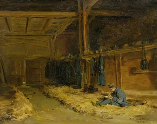 Soldier in Straw Bed